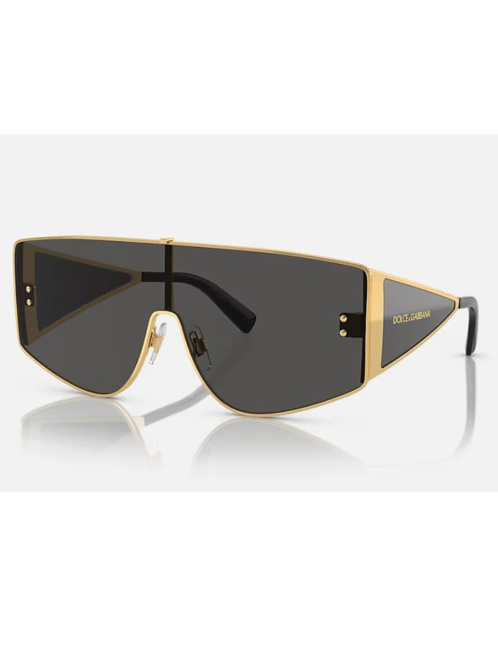 NEW DOLCE & GABBANA DG2305 Gold Sunglasses Grey Lenses